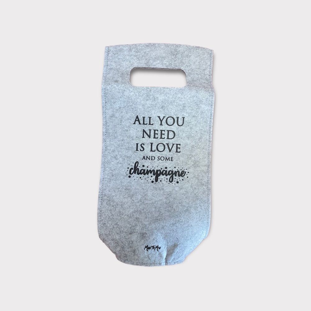 Miss TO MRS | Felt Champagne  Bag